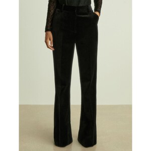 REISS PARISA Velvet Flared Suit Trousers